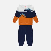 Conjunto Moletom Peluciado Dinossauro Bebê Menino Kyly 1000811 Verde Conjunto Moletom Peluciado Dinossauro Bebê Menino Kyly 1000811 Verde