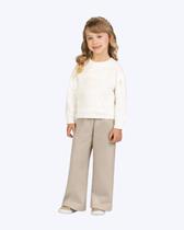 Conjunto Moletom Peluciado e Calça Moletom Infantil Feminino Milon 2001512