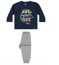 Conjunto Moletom Peluciado Infantil Awesome Dude Rex