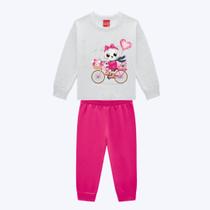 Conjunto Moletom Peluciado Infantil Menina Kyly 1000756