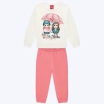 Conjunto Moletom Peluciado Infantil Menina Kyly 1000760 Conjunto Moletom Peluciado Infantil Menina Kyly 1000760