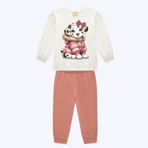 Conjunto Moletom Peluciado Infantil Menina Kyly 1000761