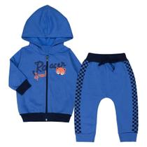 Conjunto moletom raposa duas peças royal para bebê