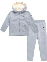 Conjunto Moletom Reebok Calça Casaco Coleção Nova Cinza Conjunto Moletom Reebok Calça Casaco Coleção Nova Cinza