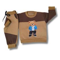 Conjunto Moletom Roupa de Frio infantil Bebê Moletom Grosso