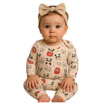 Conjunto Moletom Termico Bebe Comfort Peluciado Inverno