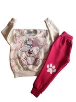 Conjunto Moletom Ursinho Cor Cru Conjunto Moletom Ursinho Cor Cru