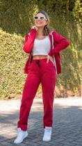 Conjunto Moletom Vermelho Na Boutique M