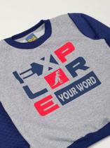 Conjunto moleton infantil detalhe matelassê