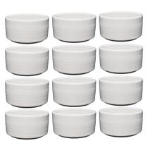 Conjunto Molheira Ramekin Ceramica Branco 130ml 12 Unidades