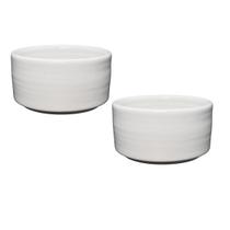 Conjunto Molheira Ramekin Ceramica Branco 130ml 2 Unidades
