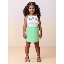 Conjunto Momi Blusa de Alça com Babado e Short Saia - Momi Conjunto Momi Blusa de Alça com Babado e Short Saia - Momi