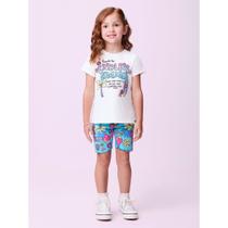 Conjunto Momi Blusa em Algodão e Ciclista em Cotton