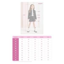 Conjunto Momi Infantil Menina Blusa e Shorts Saia Bege J7258 -