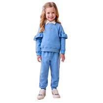 Conjunto Momi Mini Moletom Azul J6467 Conjunto Momi Mini Moletom Azul J6467