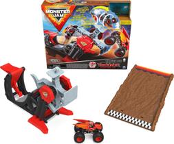 Conjunto Monster Jam Bakugan Dragonoid Stunt Dial - Caminhão e Jogos