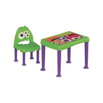 Conjunto Monster Kids Verde e Roxo - Tramontina Conjunto Monster Kids Verde e Roxo - Tramontina