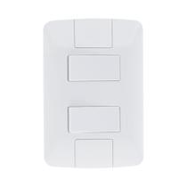 Conjunto Montado Aria 4x2 2 Interruptores Simples 6a 250v Afastados Tramontina