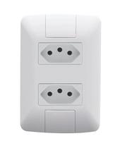 Conjunto Montado Aria 4x2 2 Tomadas NBR 14136 20A 250V Tramontina Conjunto Montado Aria 4x2 2 Tomadas NBR 14136 20A 250V Tramontina