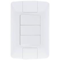 Conjunto Montado Aria 4x2 3 Interruptores Simples 250V Tramontina