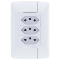 Conjunto Montado Aria 4X2 3 Tomadas Nbr 14136 20A Tramontina