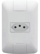 Conjunto Montado Completo Tomada 2p+t 10a Branco Aria Tramontina Conjunto Montado Completo Tomada 2p+t 10a Branco Aria Tramontina