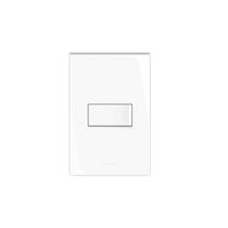 Conjunto montado de 1 interruptor simples com placa 4x2 10A branco Inovapro Alumbra