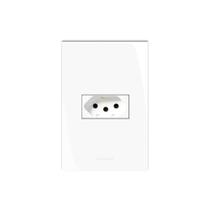 Conjunto montado de 1 tomada com placa 4x2 20A branco Inovapro Alumbra