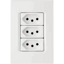 Conjunto Montado Liz 4x2 3 Tomadas NBR 14136 20A 250V Tramontina