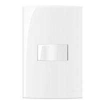 Conjunto Montado Sleek 4x2 1 Interruptor Simples Horizontal 10A 250v Margirius
