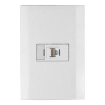 Conjunto Montado Sleek 4x2 1 Tomada De Informática RJ45 Margirius