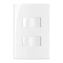 Conjunto Montado Sleek 4x2 2 Interruptores Paralelo 10a 250v Margirius Conjunto Montado Sleek 4x2 2 Interruptores Paralelo 10a 250v Margirius