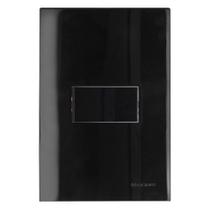 Conjunto Montado Sleek Ebony 4x2 1 Interruptor Simples Horizontal 10A 250v Margirius - Lcg Eletro
