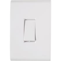 Conjunto Montado Tramontina Liz 4x2 com Interruptor Bipolar Vertical 250V Branco Conjunto Montado Tramontina Liz 4x2 com Interruptor Bipolar Vertical 250V Branco