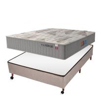 Conjunto Montana F.A Colchões Casal Box Castor Revolution Bege 138x188x70cm