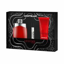 Conjunto Montblanc Legend Red 3.3 eDP de 3 peças Woody Spicy Conjunto Montblanc Legend Red 3.3 eDP de 3 peças Woody Spicy