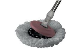 Conjunto mop giratorio compact nobre 9 litros rosa marsala