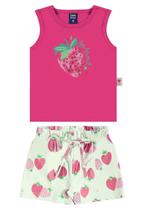 Conjunto Morangos para Menina Bee Loop