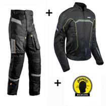 Conjunto Motociclista Masculino Jaqueta Strike + Calça Armor