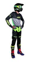 Conjunto Motocross Amx Prime Cross Preto Neon