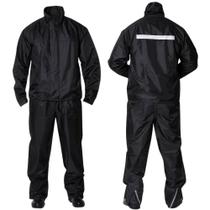 Conjunto Motoqueiro Capa de Chuva Blusão e Calça NYLON EVALD Conjunto Motoqueiro Capa de Chuva Blusão e Calça NYLON EVALD