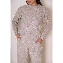 Conjunto Mousse Lozangulo Elegante Tendencia Moda Outono Inverno Conjunto Mousse Lozangulo Elegante Tendencia Moda Outono Inverno