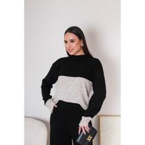 Conjunto Mousse Premium Inverno Blusa e Calça com Bolso Tendencia Elegante Moda Outono Inverno