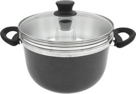 Conjunto Mulltiuso Craqueada 3 Peças com Tampa de Vidro 4,5 Litros