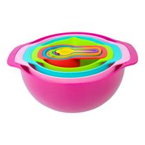 Conjunto Multiúso de Tigelas Acopláveis e Medidores 10 peças