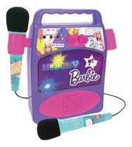 Conjunto Musical Barbie Meu Primeiro Karaokê Microfone Fun