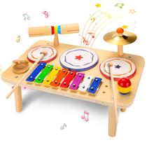 Conjunto Musical Infantil 9 em 1 OATHX - Bateria e Xilofone