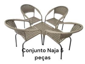 Conjunto Naja 5 peças fibra jardim área