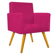 Conjunto Namoradeira e 02 Poltronas Beatriz Palito Mel Suede Pink