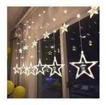 Conjunto natal cascata 138 leds estrelana 8f
